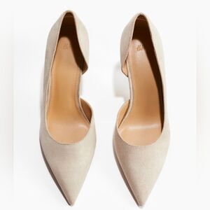 H&M Pumps Heels Kitten Size 9 Cream